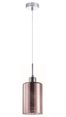 ESPEJO2: Iron & Rose Gold Oblong Glass with Line Effect